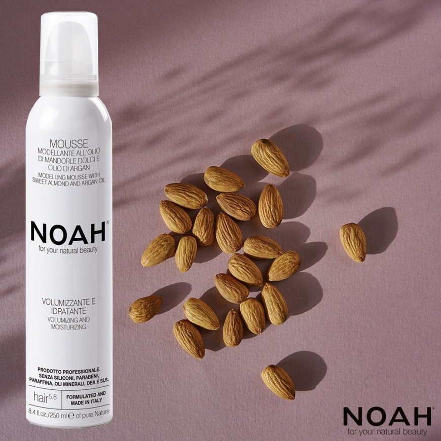 Noah 5.8. Modelling Mousse With Pure Argan Oil Plaukų putos su migdolų aliejumi, 250 ml – 2