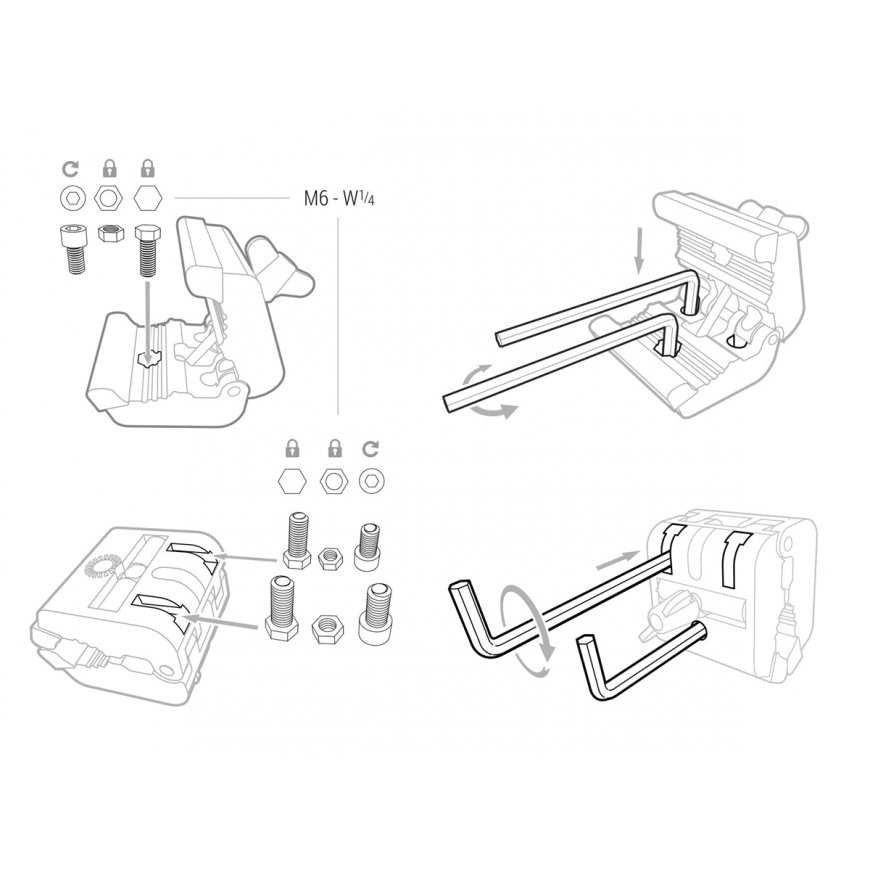 Piher Thread adaptors 3/8" - 5/8 and 1/4" - 3/8" – 2