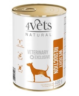 4VETS Natural Weight Reduction Dog - wet dog food - 400 g
