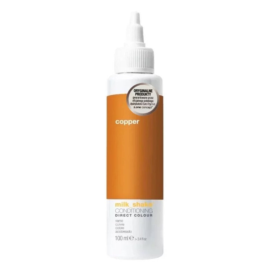 Milk Shake Direct Colour Toneris 100ml, full colour palette - COPPER || Miedziany – 2
