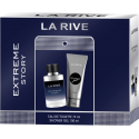 LA RIVE rinkinys vyrams EXTREME STORY (tualetinis vanduo 75 ml+dušo želė 100 ml)