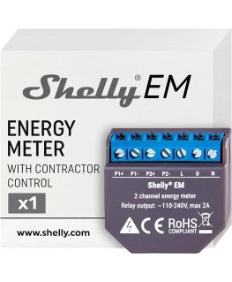 Set Shelly EM + 50A transformer (energy measurement)