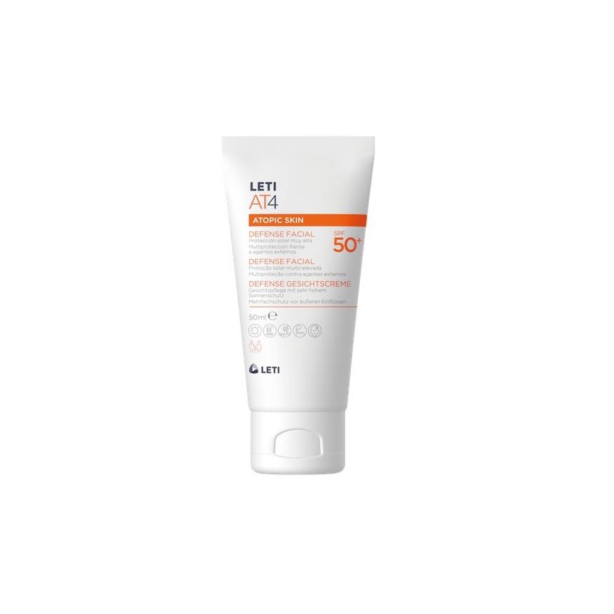 Leti At4 Defense face care product Spf50+ 50ml