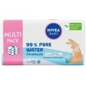 Nivea Biodegradable wipes for babies 99% Pure Water 3x57 pcs Nivea Biodegradable wipes for babies 99% Pure Water 3x57 pcs