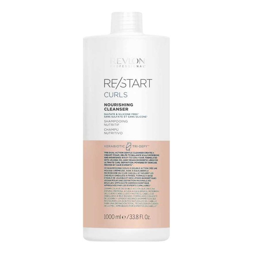 "Revlon Re-Start Curls Nourishing Cleanser" curly hair shampoo 1000 ml – 2