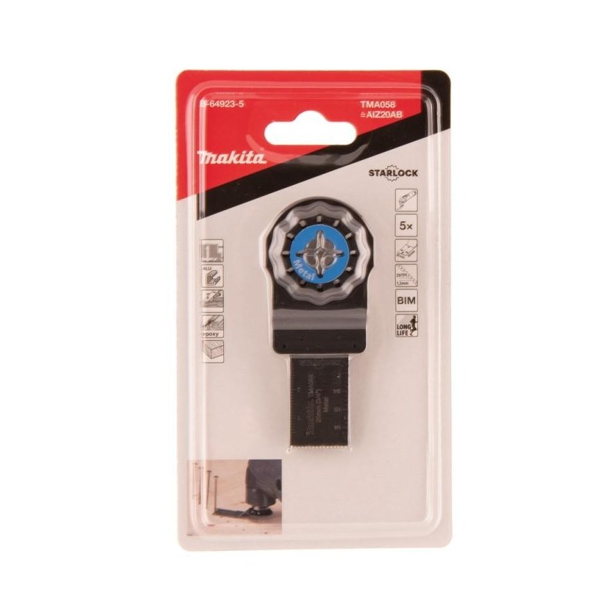 Makita B-64923-5 Įgilinamieji pjovimo diskai 20mm TMA058 BiM, STARLOCK, Metalas 5Vnt – 2