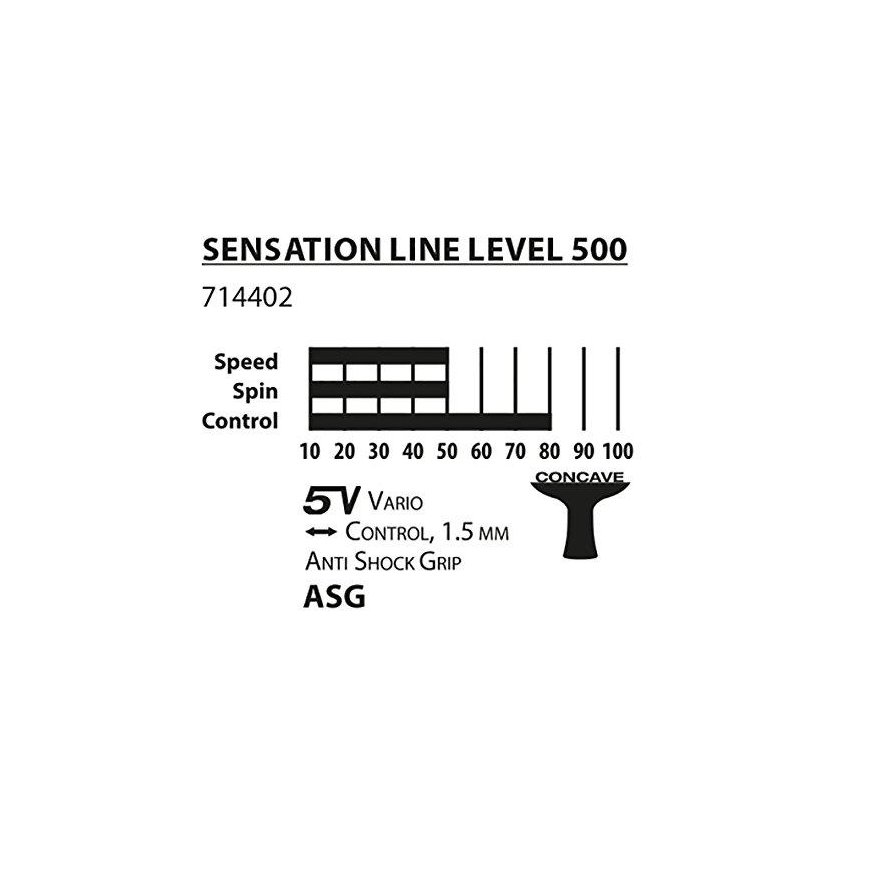 Table tennis racket "Donic Sensation Line 500" 714402 – 3