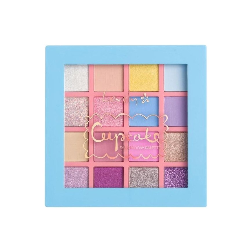 Lovely LOVELY_Cupcake eyeshadow palette, 16 eyeshadow