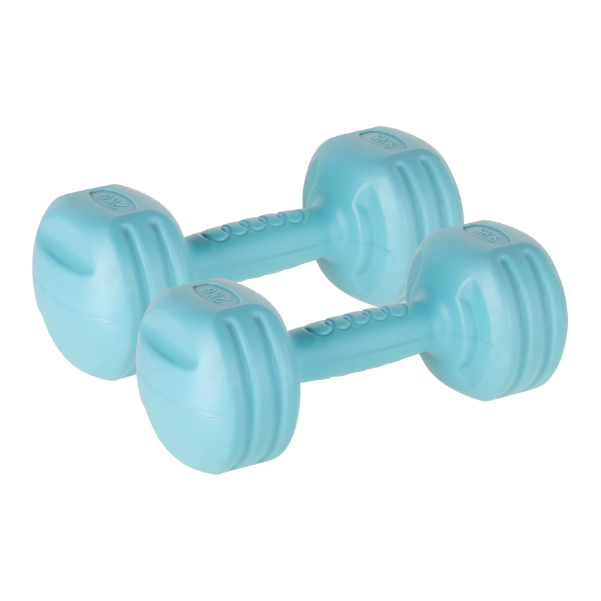 Bituminous dumbbells 2x2kg, REBEL ACTIVE