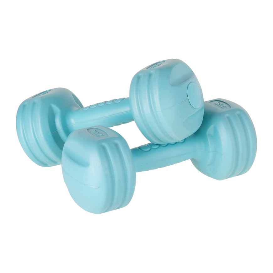 Bituminous dumbbells 2x2kg, REBEL ACTIVE – 2