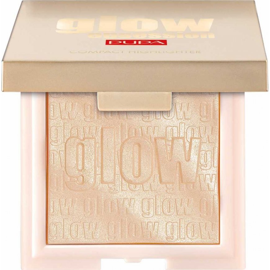 Pupa PUPA Glow Obsession HIGHLIGHTER COMPACT 100 Light Gold – 2