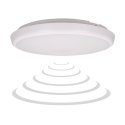 Orno CERS LED ceiling lamp with microwave motion sensor, LED 22W, 2000lm, IP65, 4000K, opal white polycarbonate, dimming functio Orno CERS LED ceiling lamp with microwave motion sensor, LED 22W, 2000lm, IP65, 4000K, opal white polycarbonate, dimming functio