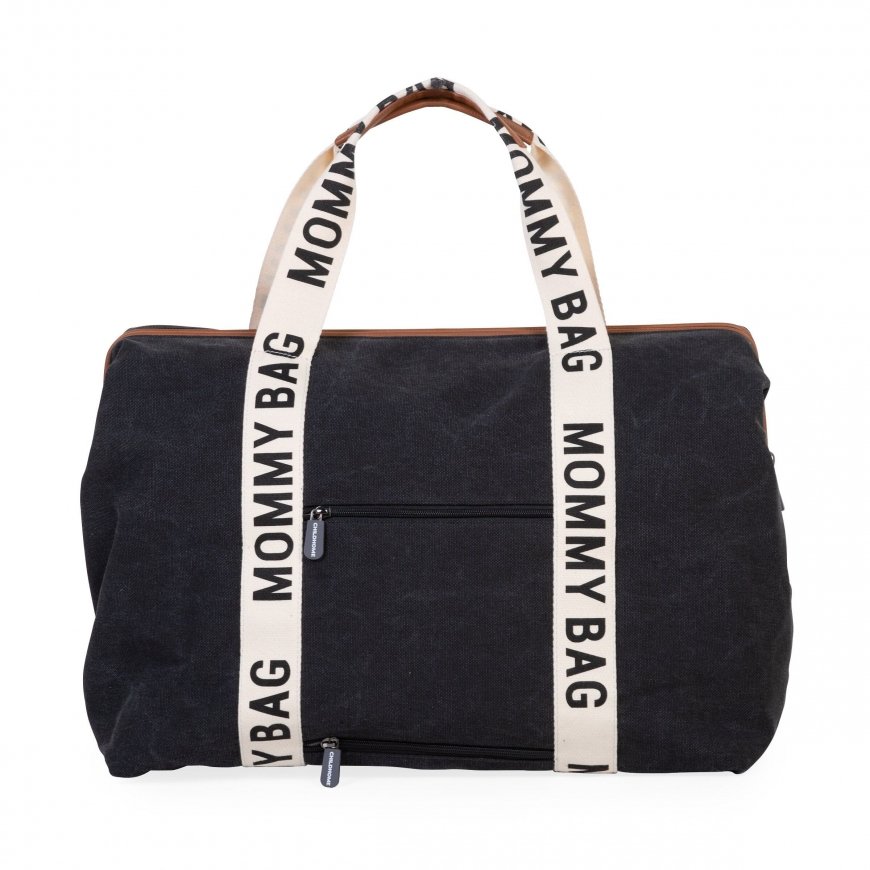 Childhome Mommy Bag Tote-tüüpi käekott Must Puuvill, Kunstnahk, Nailon, Polüester – 3