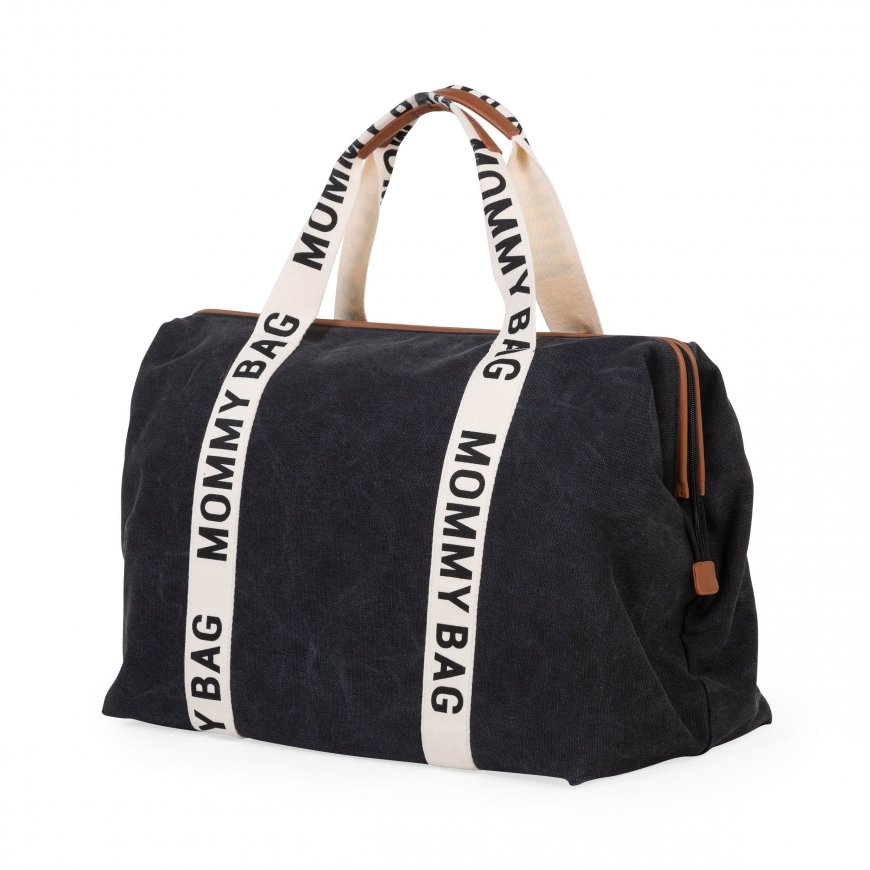 Childhome Mommy Bag Tote-tüüpi käekott Must Puuvill, Kunstnahk, Nailon, Polüester – 5