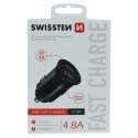 Swissten Metal Premium Car charger 2 x USB / 4.8A