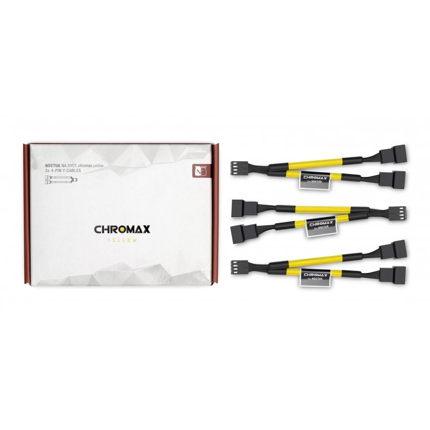 Noctua NA-SYC1 CHROMAX.YELLOW Cable extension