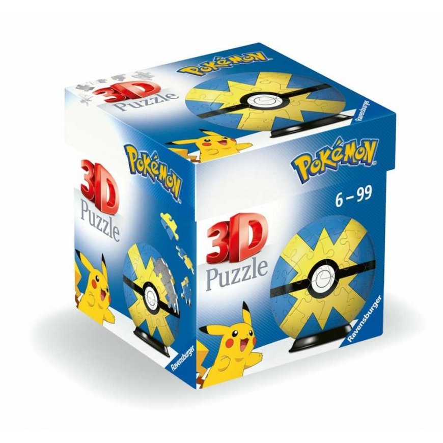 Dėlionė Ravensburger Puzzle 3D Kula Pokemon Quick Ball – 3