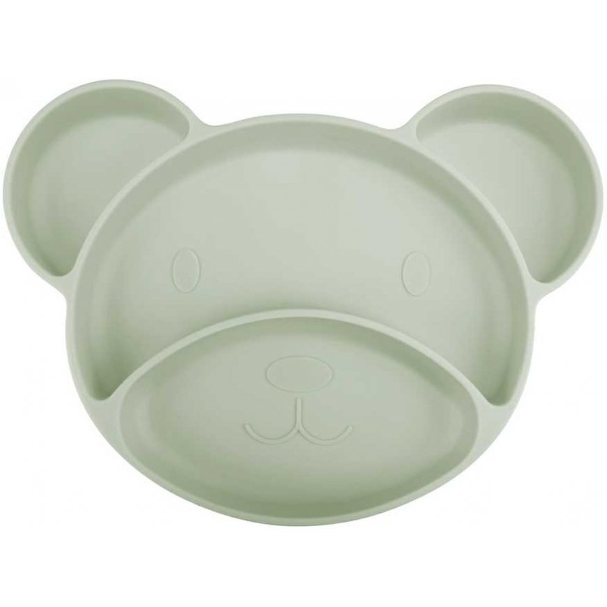 CANPOL BABIES Silicone plate with attachment BEAR, 51/401_gre