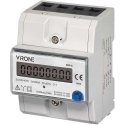 Orno 3-phase electricity consumption indicator, 80A, additional indicator, pulse output, RESET button, 2 modules, DIN TH-35mm Orno 3-phase electricity consumption indicator, 80A, additional indicator, pulse output, RESET button, 2 modules, DIN TH-35mm
