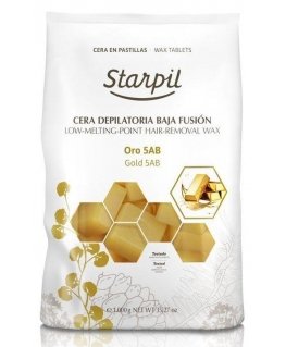 Low temperature melting wax for depilation Starpil, with gold particles, 1kg