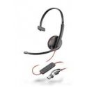 Hewlett Packard (HP) HP Poly Blackwire 3210 Vienpusės USB-C Ausinės +USB-C/A Adapteris