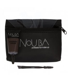 Nouba Eyebrow Improver rinkinys kremo-gelio rinkinys antakių formavimui 30 + dvipusis aplikatorius + 3 vnt trafaretai + dėklas
