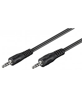 Goobay AUX Audio Connector Cable, 3.5 mm Stereo, flat cable, 2.5 m