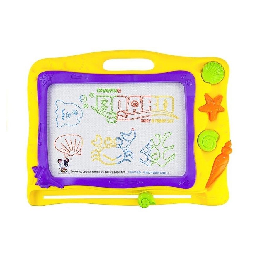 Lean Drawing board with stamps and colorful background – 3