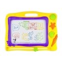 Lean Drawing board with stamps and colorful background Lean Drawing board with stamps and colorful background