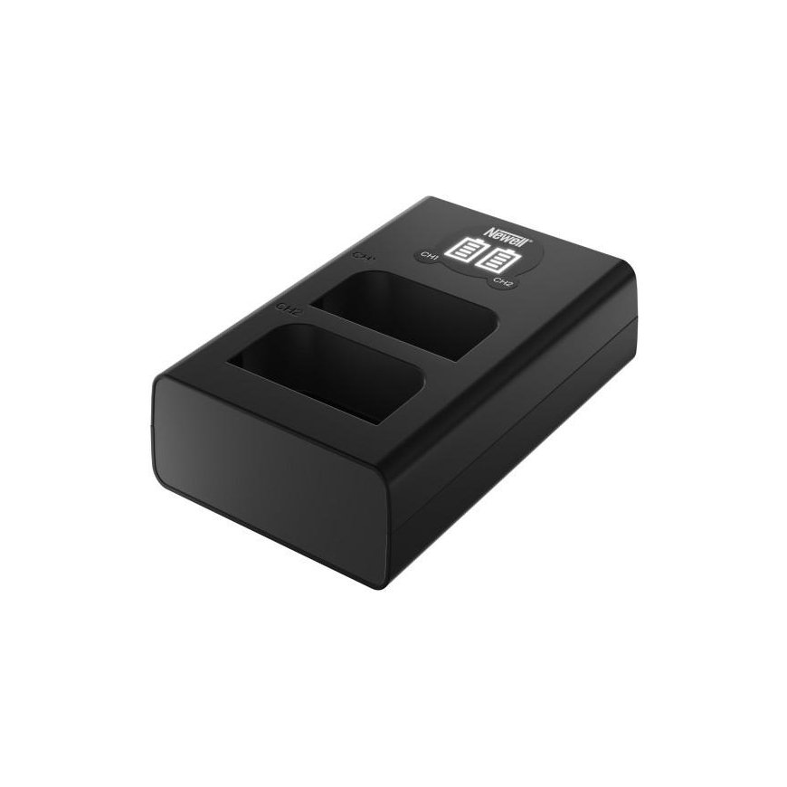 Newell DL-USB-C dviejų kanalų įkroviklis BLX-1 akumuliatoriams, skirtas Olympus – 2