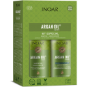 INOAR Argan Oil Duo Kit - intensely moisturizing set with Argan oil 2x250 ml