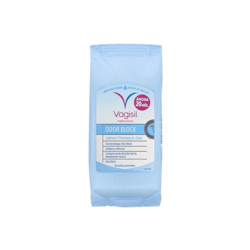 Vagisil Vaginesil wipes scent block 10