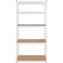Metal warehouse shelf 180x90x40 white Rebel Metal warehouse shelf 180x90x40 white Rebel