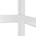 Metal warehouse shelf 180x90x40 white Rebel Metal warehouse shelf 180x90x40 white Rebel