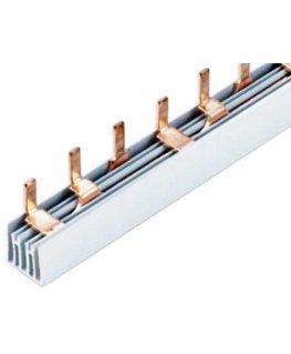 CNC Komutacinė šyna 3P, 54 modulių, 63A 1.4x7mm, 1m