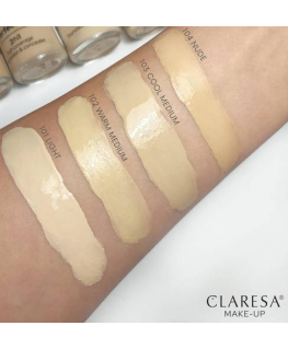 Claresa Liquid Perfection 2w1 corrector i podkład covering 102 Warm Medium 34g