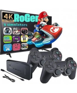 RoGer Retro Portable Console + 2 Gamepads / 21000 games / HDMI