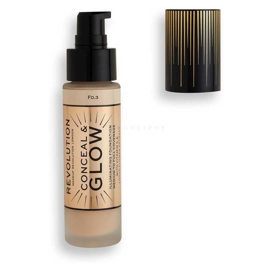 Makeup Revolution Makeup Revolution London Conceal & Glow Foundation 23 ml F3 – 2