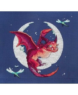 luca S Counted Cross Stitch Kit "Dragon" 20x19cm SLETIL8800