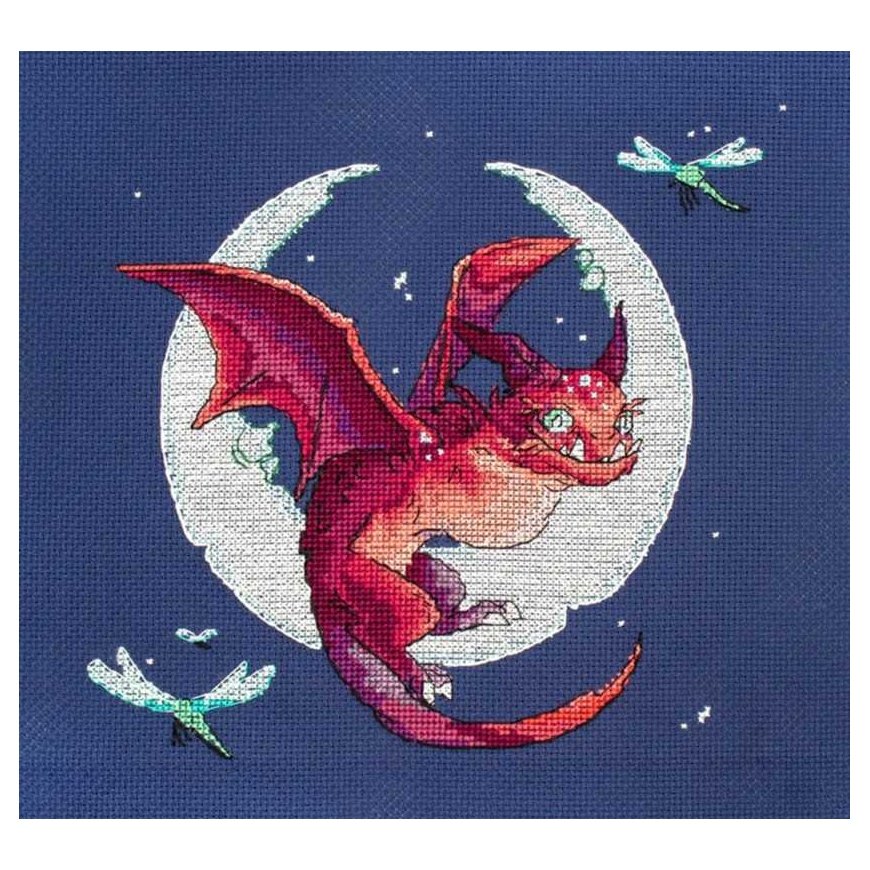 luca S Counted Cross Stitch Kit "Dragon" 20x19cm SLETIL8800