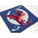luca S Counted Cross Stitch Kit "Dragon" 20x19cm SLETIL8800 luca S Counted Cross Stitch Kit "Dragon" 20x19cm SLETIL8800
