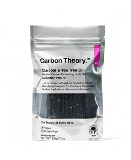 Carbon Theory Charcoal & Tea Tree Oil Breakout Control Exfoliating Body Bar - Exfoliating soap