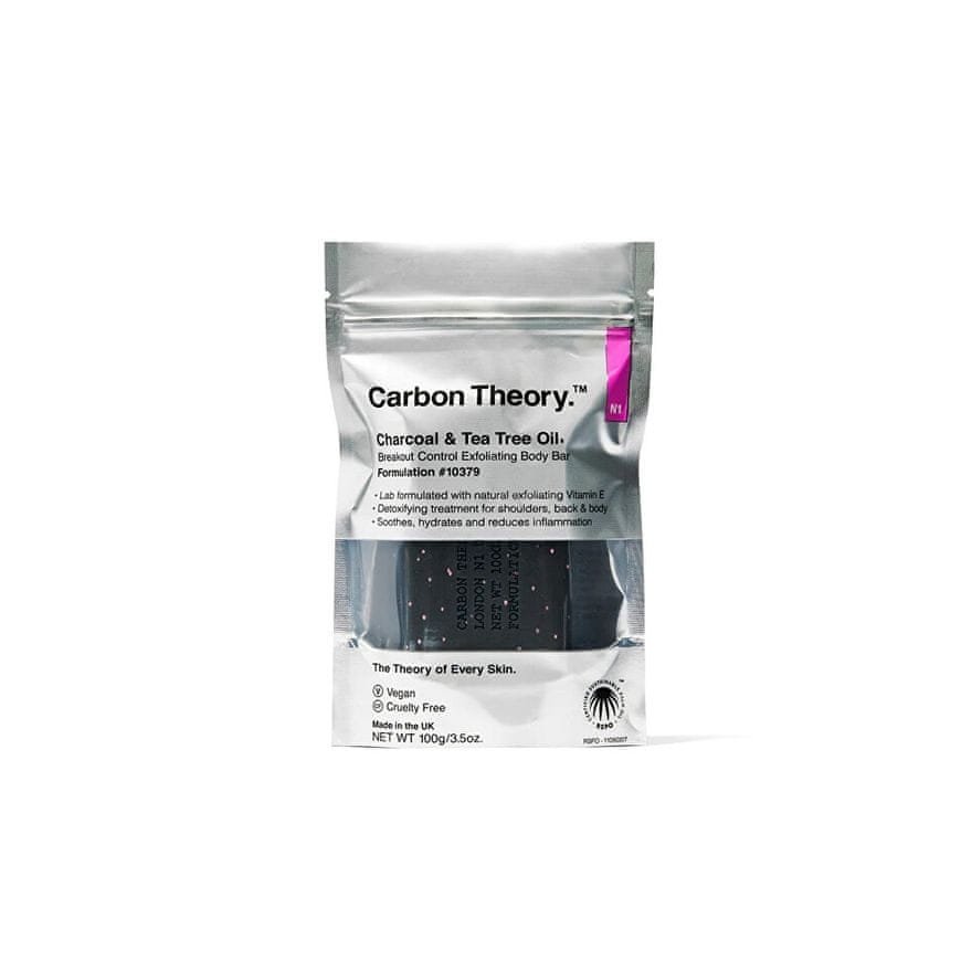 Carbon Theory Charcoal & Tea Tree Oil Breakout Control Exfoliating Body Bar - Exfoliating soap – 2