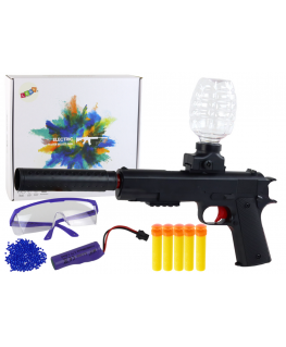 Lean Electric Water Bullet Gun, Arrows, Goggles, Black