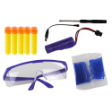Lean Electric Water Bullet Gun, Arrows, Goggles, Black