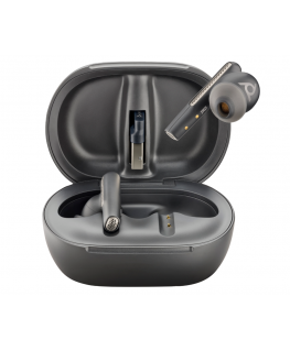 Headphones Hewlett Packard (HP) HP Poly Voyager Free 60+ UC M Carbon Black Earbuds +BT700 USB-C Adapter +Touch Screen Charge Cas