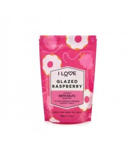 I Love Fragrant bath salts soothing and relaxing bath salt Glazed raspberries 500g