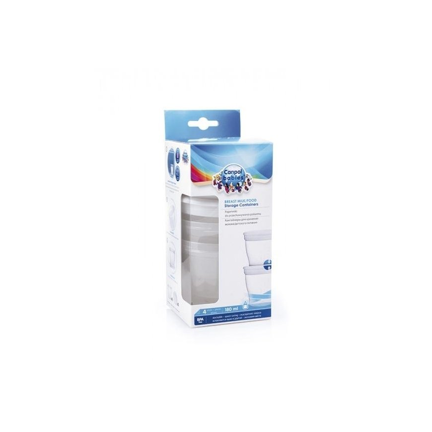 Canpolbabies CANPOL BABIES containers for storing mother's milk/food, 180 ml, 4 pcs., 204 12 – 2