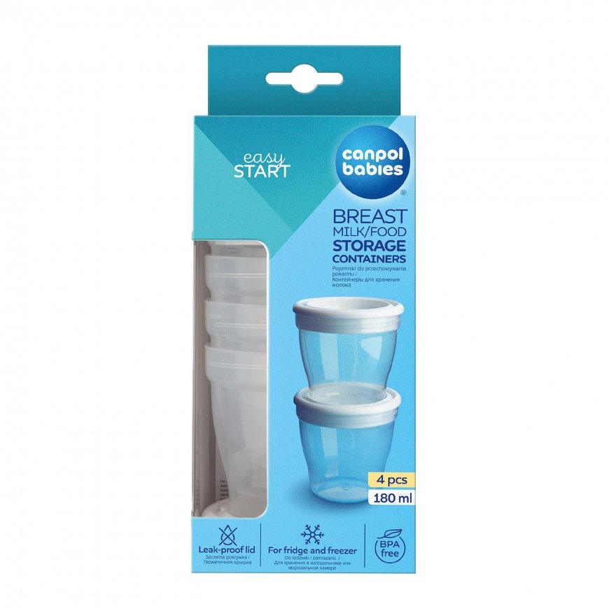 Canpolbabies CANPOL BABIES containers for storing mother's milk/food, 180 ml, 4 pcs., 204 12 – 3
