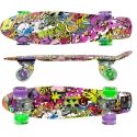 Skateboard PLASTIKOWA 22 CALE ENERO GRAFFITI LED 1030852 Skateboard PLASTIKOWA 22 CALE ENERO GRAFFITI LED 1030852